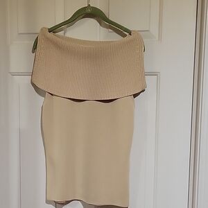 Dana Buchman Cream  Sweater Size L
